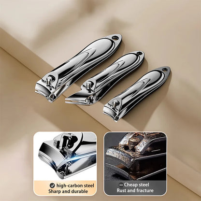 5PCS Travel-Friendly Stainless Steel Manicure Set for Thick Nails & Ingrown Toenails