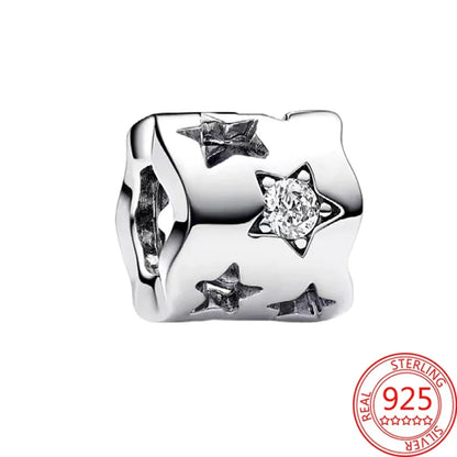 925 Sterling Silver Festive Cookie House Heart Nutcracker Dangle Charm for DIY Christmas Tree and Original Bracelet Gift
