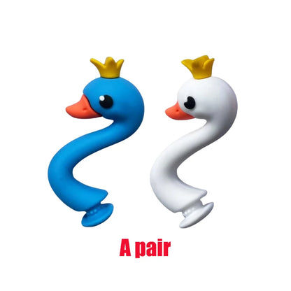 Whimsical 3D Swan Shoe Charms PVC Accessories for Customizing Shoes and Bags