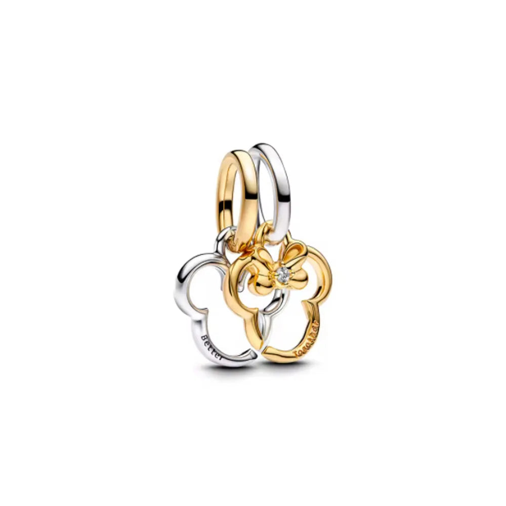 Exquisite 925 Silver Elephant Beads and Mouse Pendant for European Original Bracelet DIY Jewelry