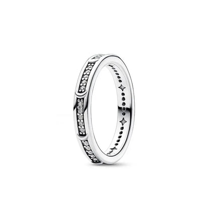 European 925 Silver Heart-Shaped Ring for Women Available in Sizes 6 7 8 9 Exquisite High-Quality Jewelry for Weddings and Parties