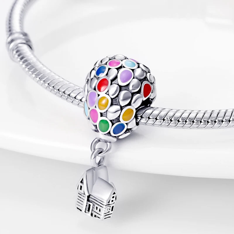 Disney 925 Sterling Silver Pixar Character Bead Charm