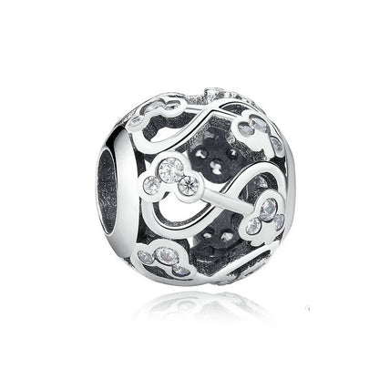 925 Silver Teddy Bear Beads and Mouse Pendant for European Original Bracelet DIY Exquisite Jewelry