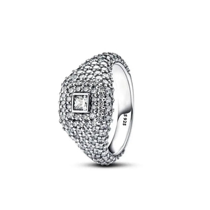 Elegant 925 Sterling Silver Zircon Ring for Women Mother's Day Gift B5620