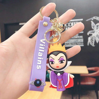 Kawaii Anime Disney Keychain Set Featuring Mickey Mouse, Minnie, Lilo & Stitch