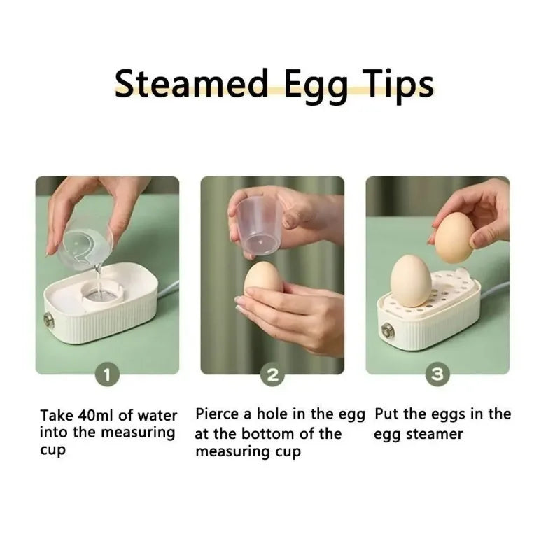 Electric Egg Boiler Automatic Cooker Portable Food Steamer