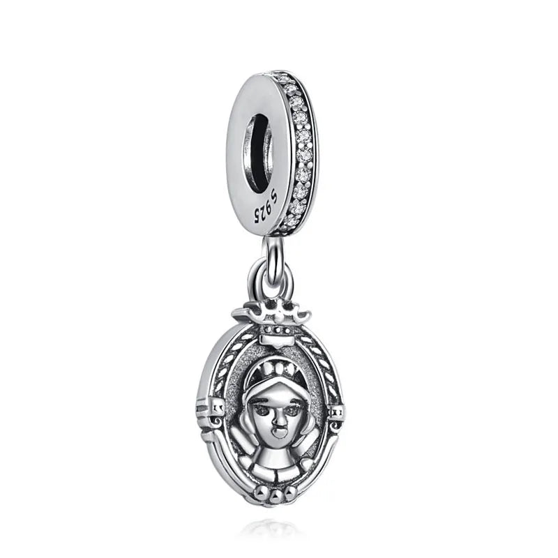 925 Sterling Silver Luggage Box Beads Rabbit Cat Pendant for DIY European Charm Bracelets Exquisite Zircon Jewelry