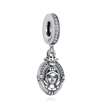 925 Sterling Silver Luggage Box Beads Rabbit Cat Pendant for DIY European Charm Bracelets Exquisite Zircon Jewelry