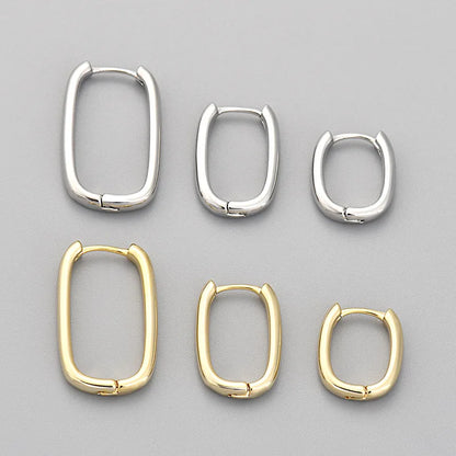 Elegant Double Circle Copper Earrings for Women - Fashionable Daily and Date Jewelry Gift