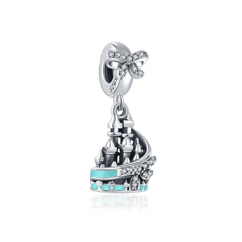 Mermaid Princess 925 Silver Dangle Charm Top Rated DIY Jewelry for Bracelets and Necklaces F292