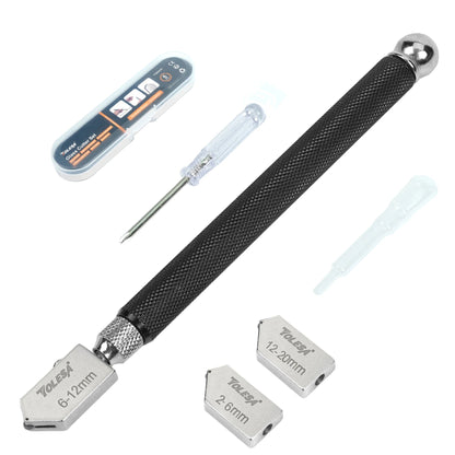 TOLESA Premium Glass Cutter Kit with Automatic Oil Feed - Perfect for Mirrors, Tiles & Mosaics