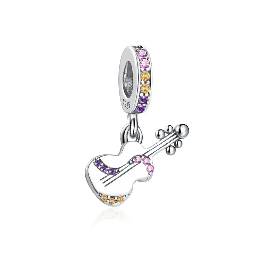 Sunflower Evil Eye Charm 925 Silver Plated Bead for DIY Bracelets Women's Jewelry B2949