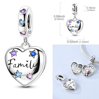 925 Sterling Silver Pumpkin Charm With Zircon Inlay