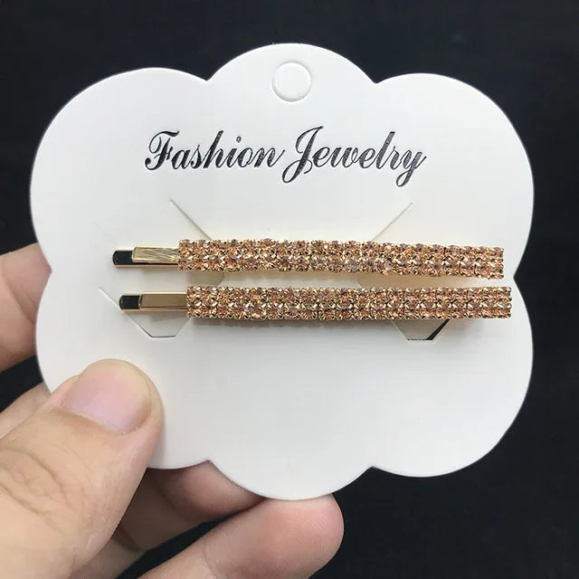 Vintage Moon Star Rhinestone Hairpin for Women Bridal Wedding Accessories