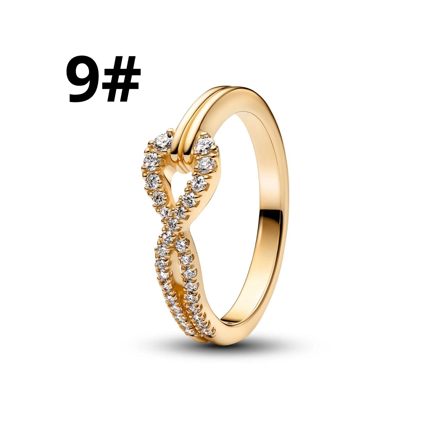 925 Sterling Silver Golden Geometry Charm Set with Heart Star Zircon Beads for DIY Womens Jewelry Gift