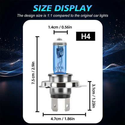 Universal 6000K Xenon White LED Halogen Headlight Bulbs 1:1 Design for All Car Models