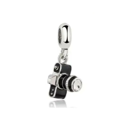 925 Silver Travel Globe Airplane Charm For Bracelet