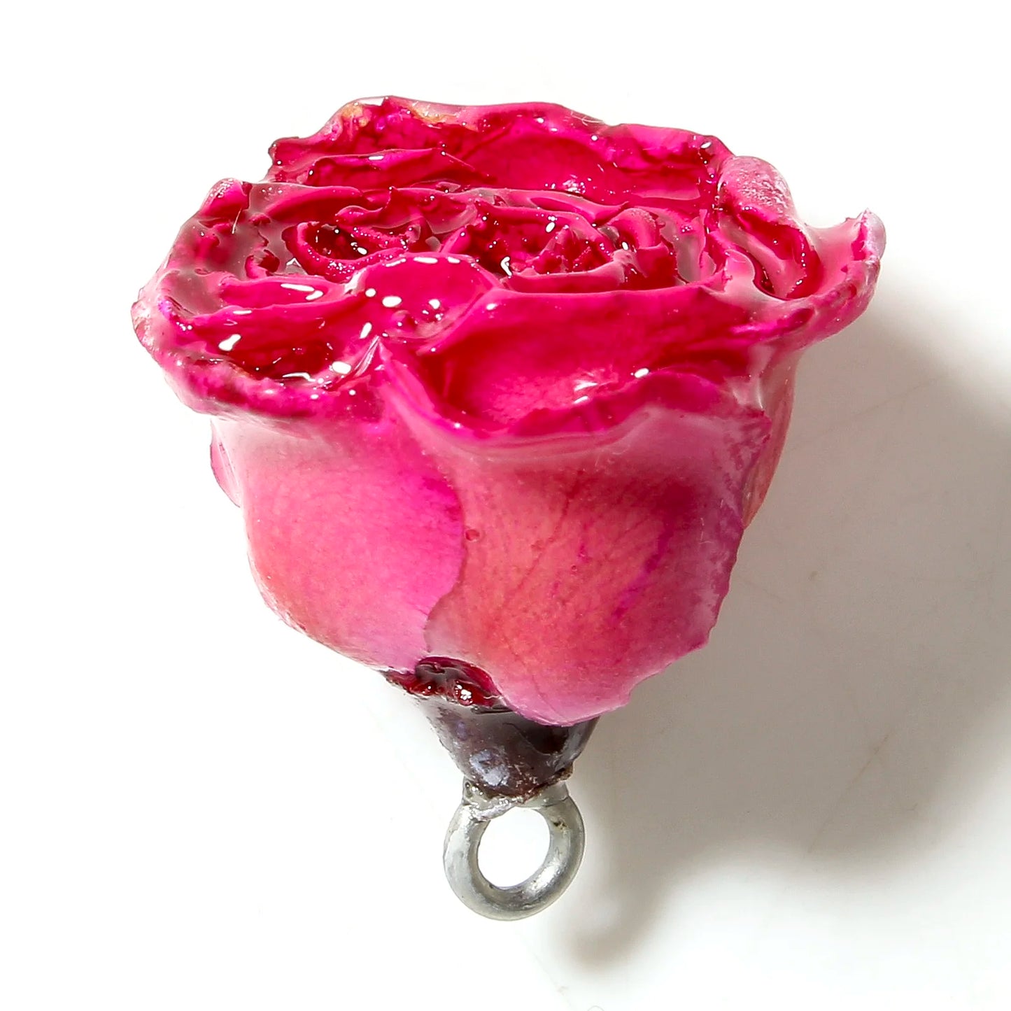 Handmade Multicolor 3D Resin Flower Charms for DIY Jewelry Earrings 2x16mm