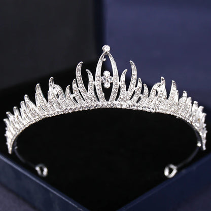 Silver Crysta Baroque Vintage Tiara - Top-Rated Wedding Hair Accessory for Brides & Pageants Silver 9