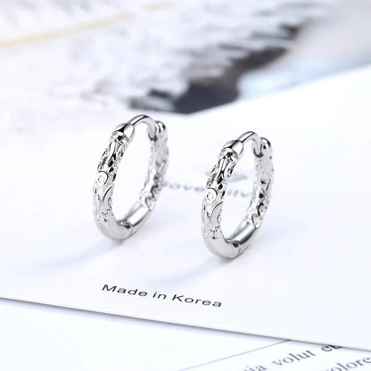 Elegant 925 Sterling Silver Zircon Stud Earrings for Women's Wedding and Engagement