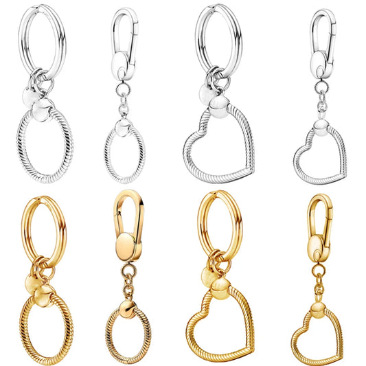 Silver Elegance Key Ring DIY Jewelry Accessory for Women 925 Sterling Silver