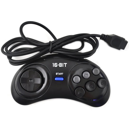SEGA Genesis 16 Bit 6 Button USB Gamepad Compatible With Mega Drive Ergonomic Retro Controller Single Or Twin Pack