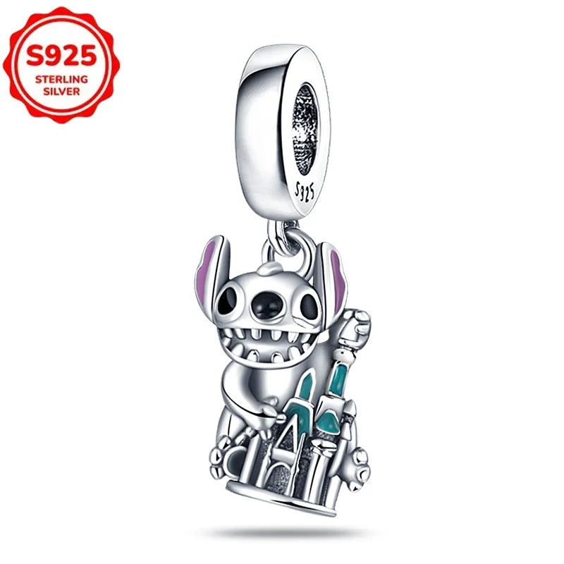 Disney 925 Sterling Silver Pixar Character Bead Charm