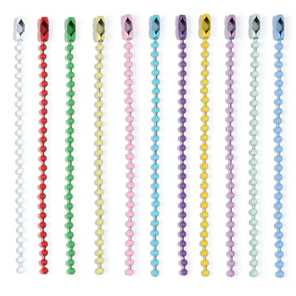 100Pcs Lot 10Cm Iron Colorful Ball Bead Chain for DIY Jewelry Making