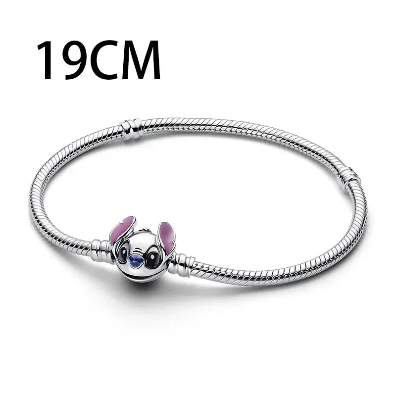 925 Sterling Silver Mermaid Angel Crown Charm Set with Zircon Beads Ring Earrings and Bracelet Jewelry Collection 2025