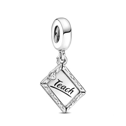 Exquisite 925 Silver Car Bead Cross Pendant for European Bracelets Stylish DIY Jewelry for Women