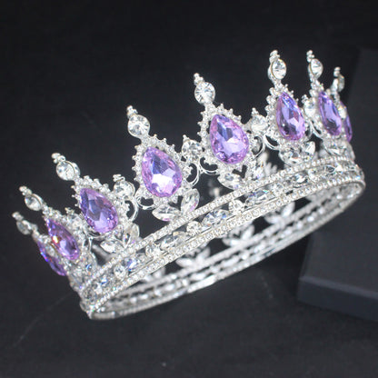 Elegant Crystal Tiara Crown Rhinestone Diadem for Weddings and Pageants