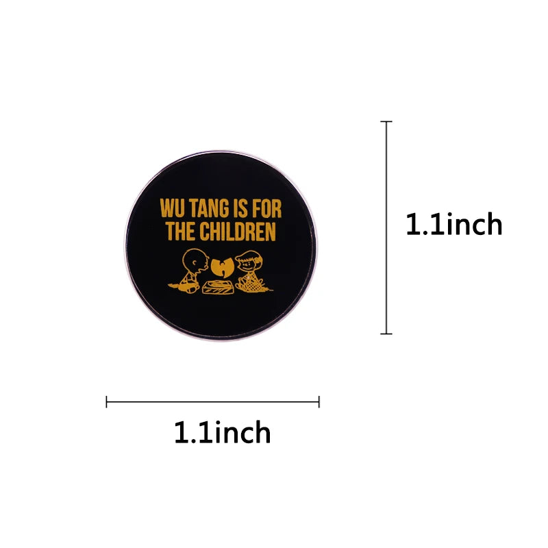 Wuuttang Is for The Children Peanutts Enamel Pin Music Band Badge for Backpack and Jewelry Decoration