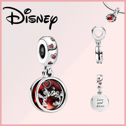 Disney 925 Sterling Silver Stitch Minnie Winnie Dangle