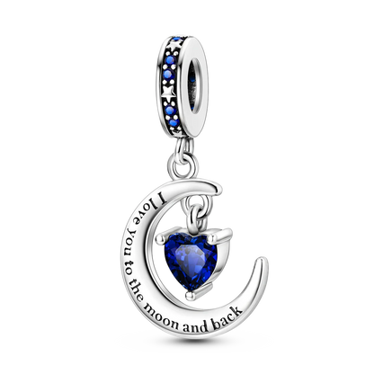 CharmBeads 925 Silver Blue Series DIY Bracelet Charms Top Rated Fashion Pendants KTC779