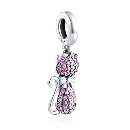 925 Sterling Silver Charm Bracelet With Animal Pendants