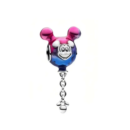 Exquisite 925 Silver Elephant Beads and Mouse Pendant for European Original Bracelet DIY Jewelry