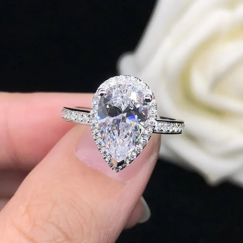 Promise Marquise Cut 3ct Simulated Diamond Engagement Ring in 925 Sterling Silver for Women Elegant Wedding Jewelry Gift style 5