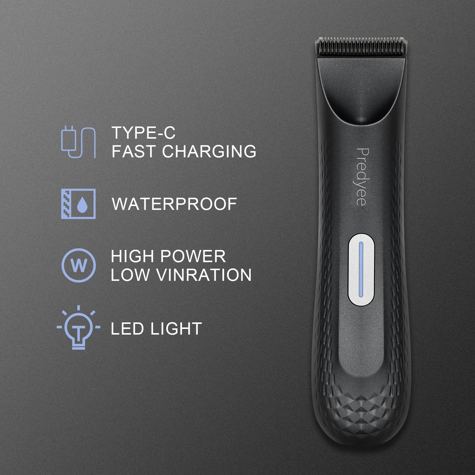 Electric Trimmer for Men's Groin Hair Versatile Groomer