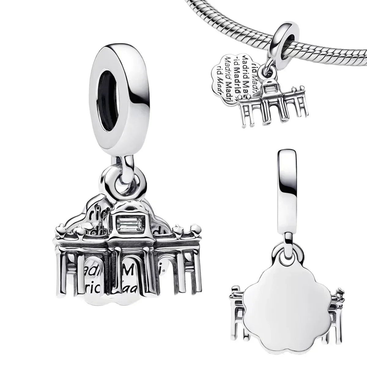925 Sterling Silver Virgin Mary Angel Cross Pendant Necklace Charm for DIY Jewelry Gifts