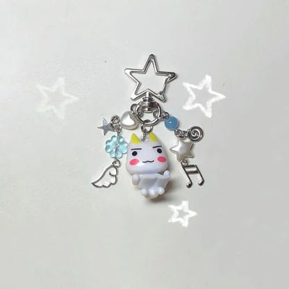 Handmade Toro Inoue Keychain Charm Beaded Jewelry Aesthetics Classic Zinc Alloy Design