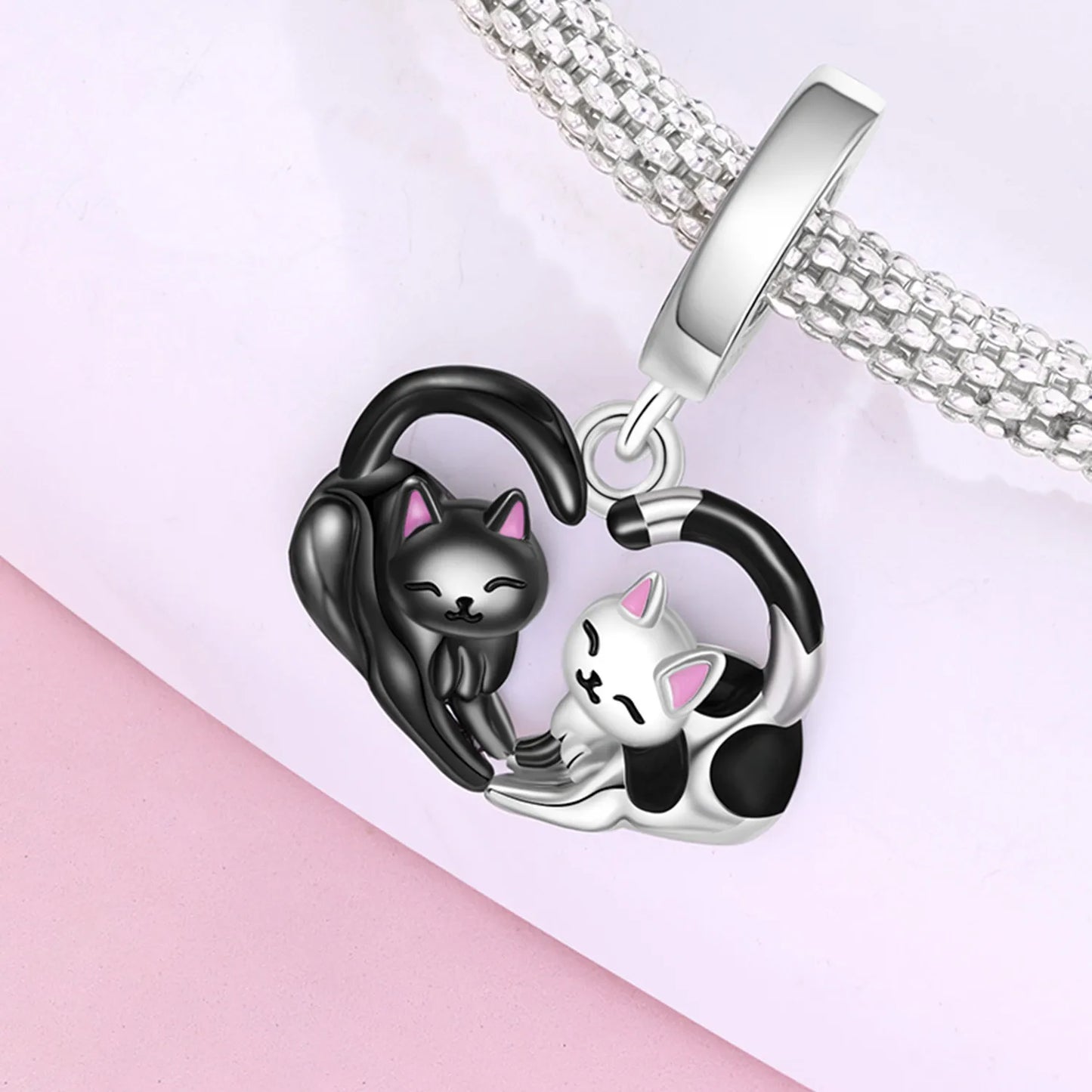 925 Sterling Silver Cute Pet Animal Pendant Charm Gift