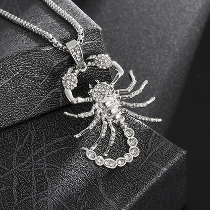 Cubic Zirconia Hip Hop XO Pendant Necklace for Men and Women