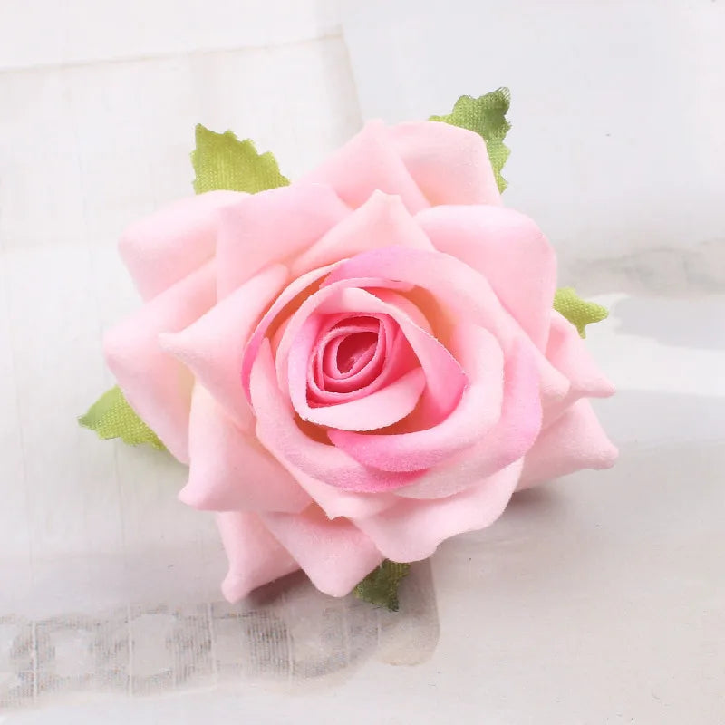 Elegant Rose Flower U-Shaped Hairpins for Wedding Brides and Women