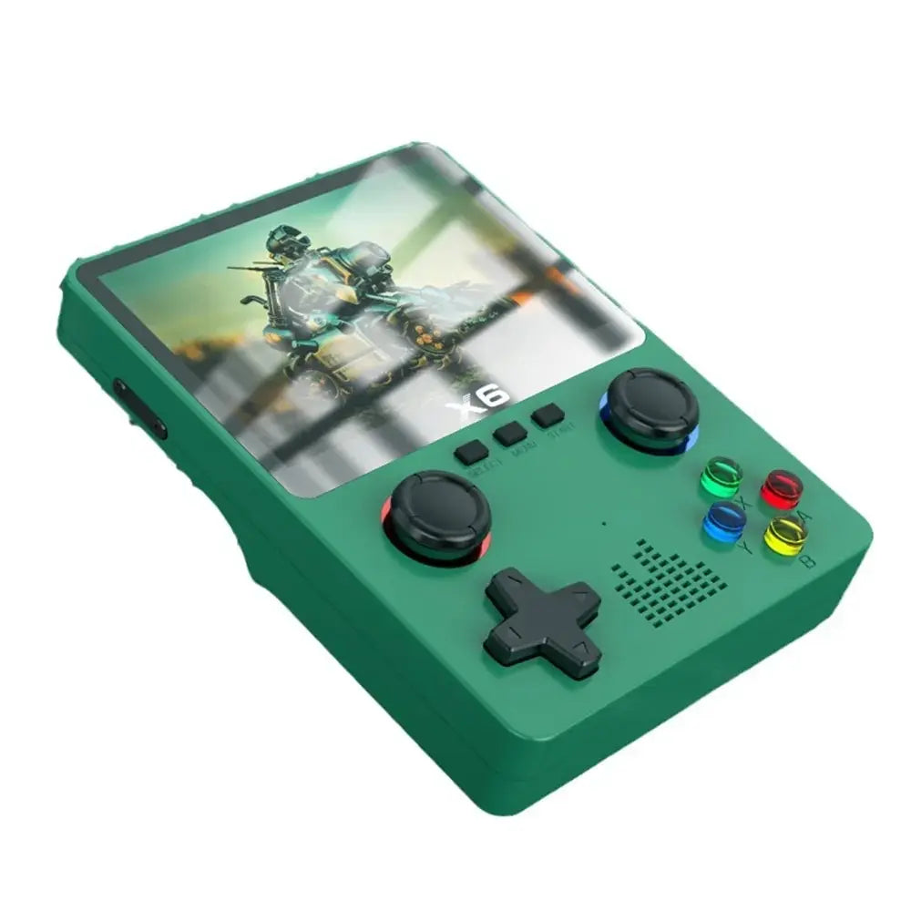 2023 X6 3.5 Inch IPS Handheld Game Console Dual Joystick 11 Simulators 10000 Games GBA Emulation Type C Portable 2000mAh Kids Gift