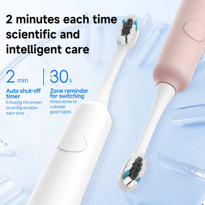 DOCOLAB Electric Toothbrush Sonic Vibration Brush USB Charging IPX7 Waterproof