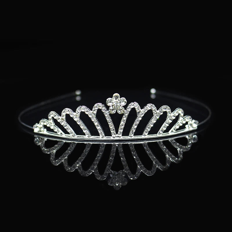 Elegant Crystal Princess Tiaras for Girls Wedding Party Hair Accessories