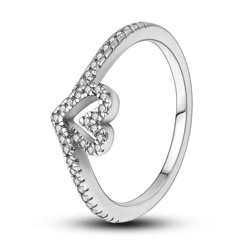 Silver Plated Luxury Stackable Ring with Infinite Flower Design and Zircon for Women Engagement and Wedding Parties APTR046