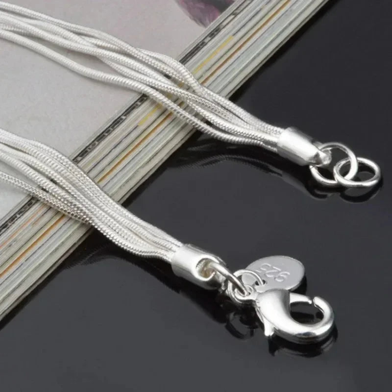 Timeless Elegance: 925 Sterling Silver Heart Tassel Bracelet for Women