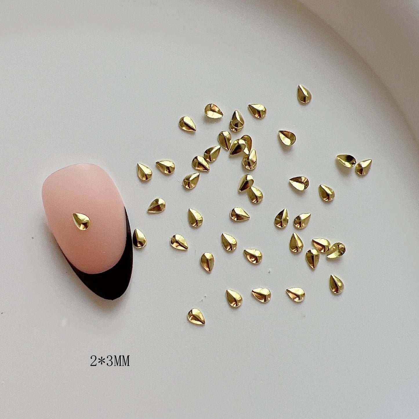 Nail Angel 3D Metal Mini Star Heart Square Bow Charm Set