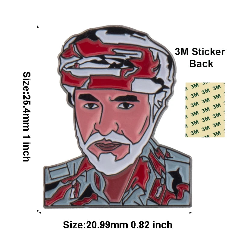 Stylish Saudi Arabia Themed Metal Pin Brooches for Mobile Phones